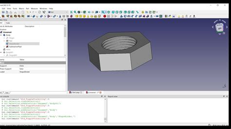 freecad thread profile workbench